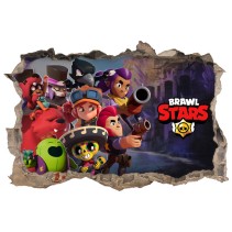 Pegatinas de vinilos agujero 3d brawl stars